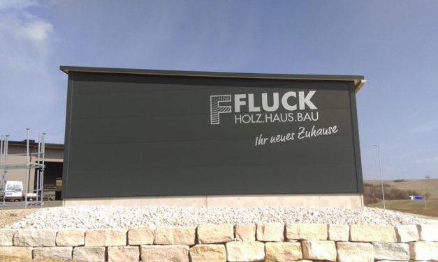 Folienbeschriftungen bei Fluck Holzhaus