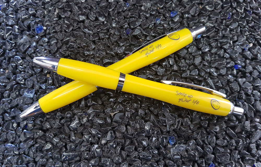Kugelschreiber: Knallig gelb!