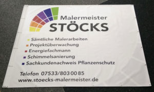 Banner, Gerüstbanner, PVC-Banner, Ösen, Gerüstwerbung, Bannerwerbung