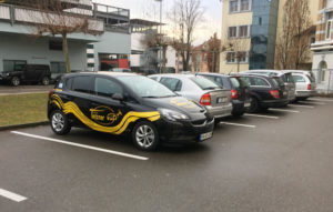 Opel Corsa, Autobeschriftung, Folie auf Auto