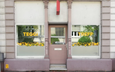 Teggi-Treff Schaufenster- und Schildbeschriftung