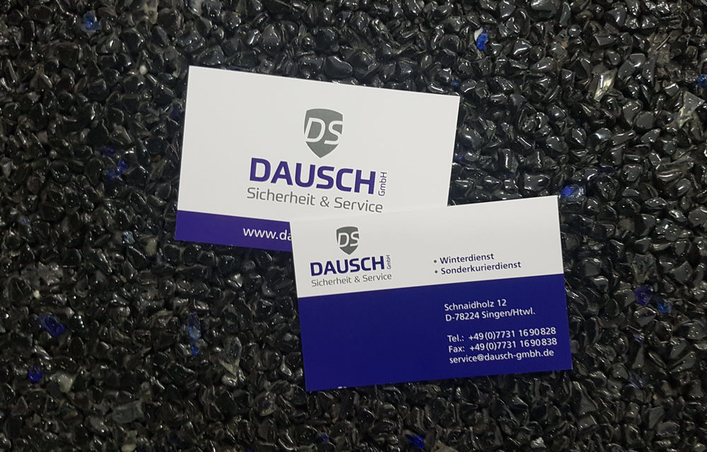 Visitenkarten für die Firma Dausch