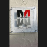 Plexiglas-Schild für die Firma Malermeister Mayer